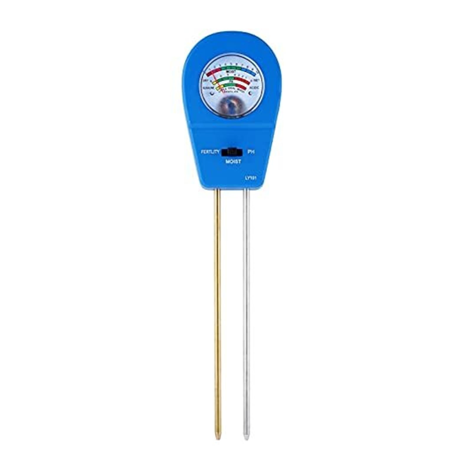 Bjdfge Nero 3 In 1 Soil Tester Moisture, Ph, And Fertility Meter For Garden And Potted Plants (Blue)(Nero)