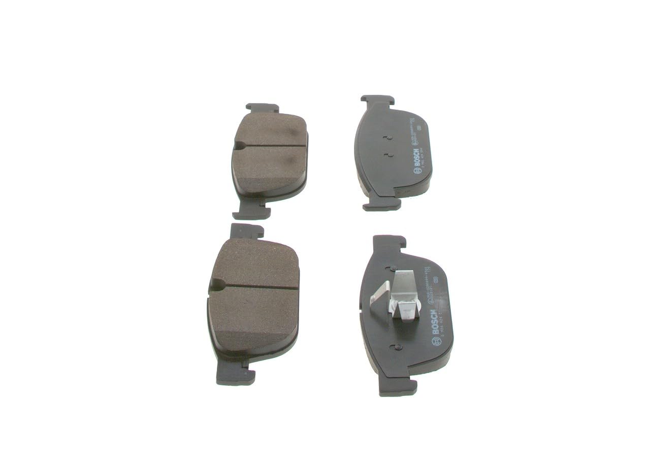 Bosch BP2475 - Pastiglie Freni Auto, Asse Anteriore - Qualità Bosch - Riduzione del Rumore e della Polvere - Certificazione ECE-R90 - Senza Rame - 1 Confezione da 4 Pastiglie
