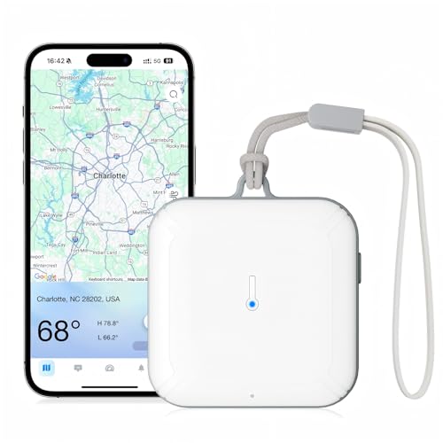 WiFi Weather Station Indoor with APP, Temperature Humidity Sensor, AI Forecast & Barometric Pressure, Moon Phase, Email Alerts, 2-Year Data Storage, No Outdoor Sensor for Room Greenhouse Humidor