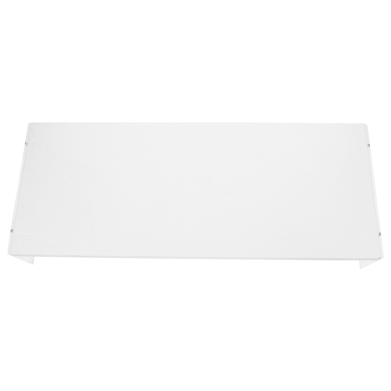 Support de bureau écran et PC blanc 50x20x8 cm en acrylique