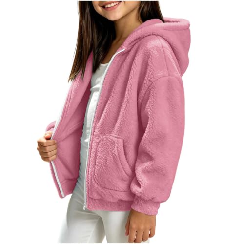 Piuwrlz Girls Full Zip Hooded Fleece Jacket Warm Winter Coat - image 7