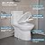 HOROW HR-LT137W Elongated One Piece Toilet with Soft Close Seat, Powerful & Quiet Dual Flush 1.1/1.6 GPF, 12 Rough-In, 27.1x 14.6x 29.3 inches, White