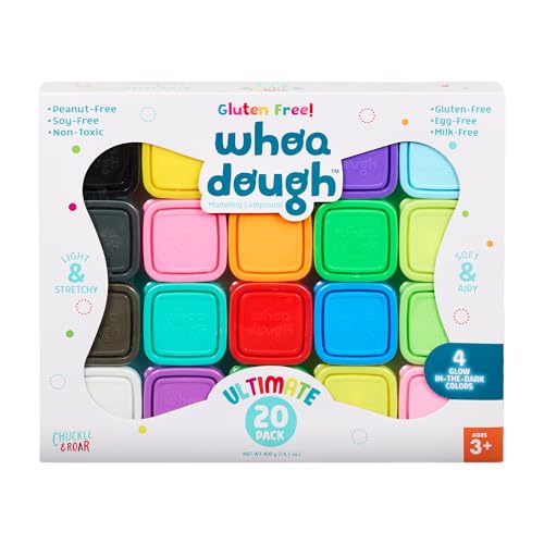Chuckle & Roar Whoa Dough Ultimate Pack Gluten Free Playdough Set 20 Pack