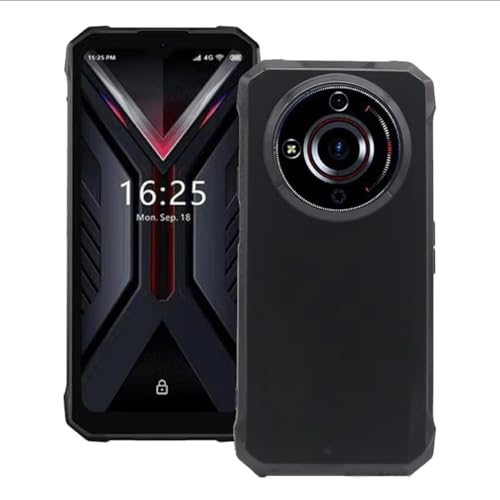 Auotu Funda Silicona Carcasa TPU Silicone Case Cover Bumper para HOTWAV T7 Outdoor Smartphone (Negro)