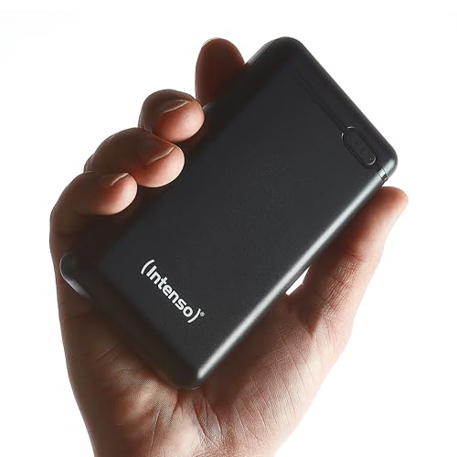 Intenso Powerbank XS20000 – 20.000 mAh – Kompakter externer Akku für Smartphone, Tablet & Kamera, USB-C, USB-A, microUSB, Schnelles Laden, Schwarz