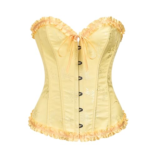 Corset en cœur pour femme grande taille avec bustier à lacets et baleines de maintien