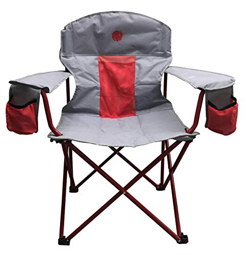 OmniCore Designs New Standard Heavy Duty Padded Mesh Folding Camping Chair with Easy