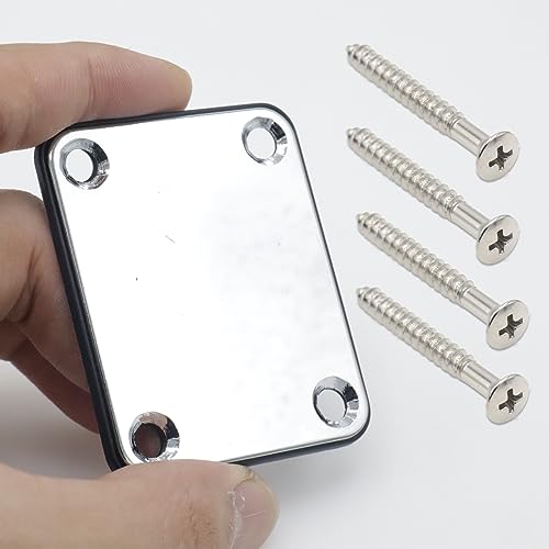 CashBeat Silver Electric Bass Guitar Neck Plate