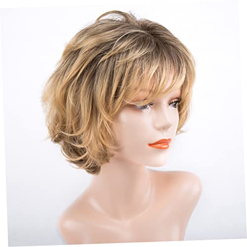 KALLORY Perucas Femininas Perucas De Cabelo Curto Gabor Perucas Para Cabelo Curto Encaracolado Peruc