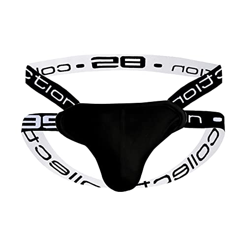 Evankin Mens Cotton Stretch Thong Sexy Underwear Jockstrap Athletic Supporters Breathable Underwear