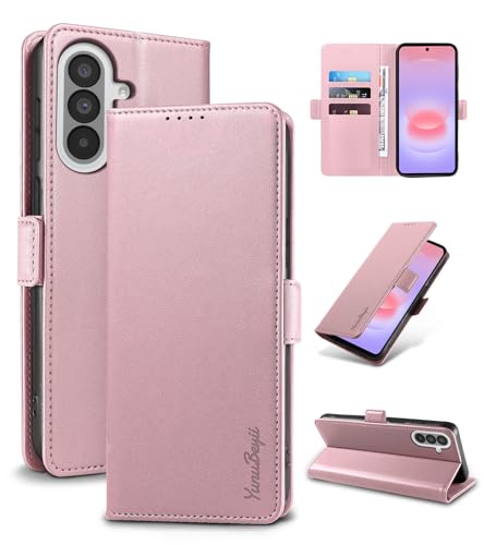 Yunubeyii Wallet Flip Case for Samsung Galaxy A37 5G,Pink