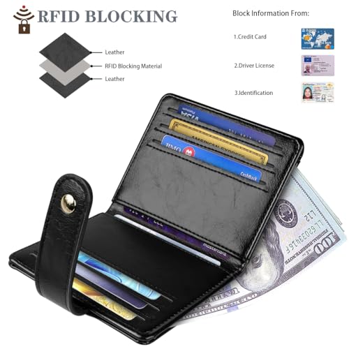 Image of Small Wallets for Women Slim Minimalist Bifold Credit Card Holder