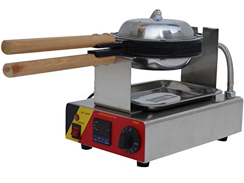 Generic Commercial Use Nonstick 110v 220v Electric 180° Rotating Digital Egg Waffle Maker