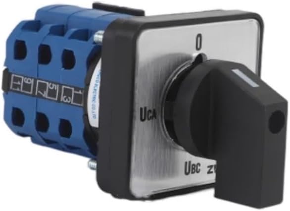 4 Position 12 Terminals Rotary Cam Changeover Switch 660V 20A