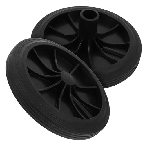VALICLUD 2 Piezas Ruedas para Cubo Basura Accesorio Resistente y Fácil Instalación Movilidad Ligera y Duradera para Contenedores Pesados para Uso Exterior y Reciclaje