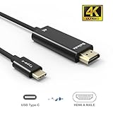 USB C TO HDMI Cable,Belinda USB-C Type c to HDMI Cable 6FT With Aluminium Case Support 4K resolution for Apple New Macbook Pro 2017, Samsung Galaxy S8