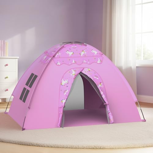 AFUNX Unicorn Play Tent for Girls Ages 4–8, Extra Large...