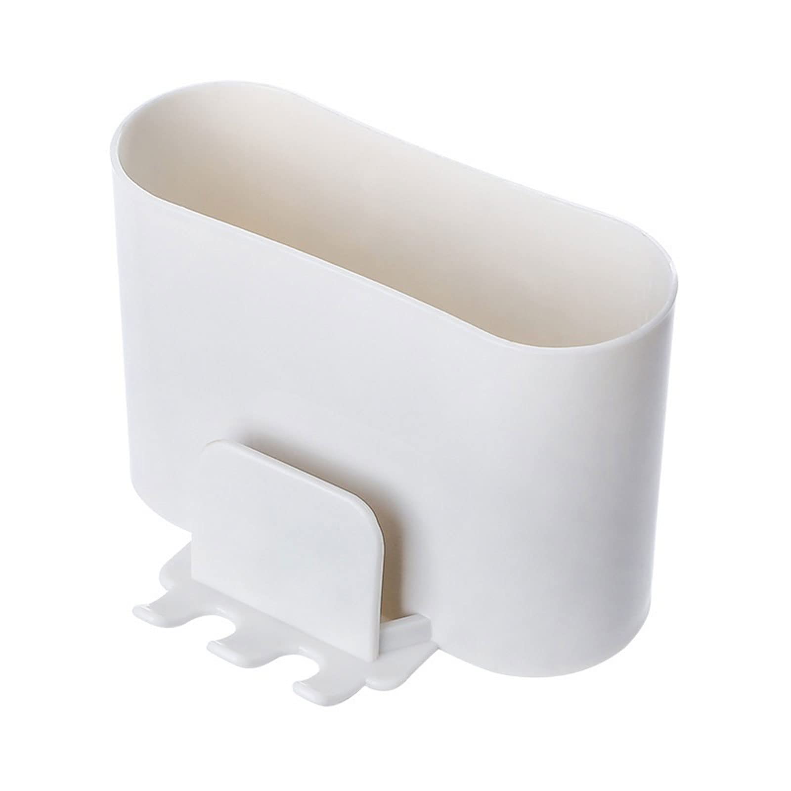 JINGYAN Toothbrush Holders 2Pcs Toothbrush Holder Punch-free Wall-mounted Shaver Toothpaste Mouthwash Cup Storage Rack(03)