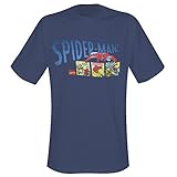  Spiderman – Camiseta Spider-Man Comic Montaje – En tamaño m (Medium)