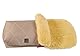 Lammfell Fußsack Natura, sand melange