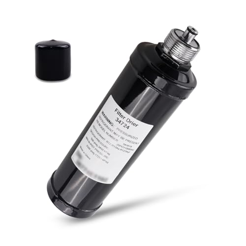 TASAN RACING 34724 A/C Recycling Filter-Drier Spin-On Filter - A/C recovery machine filter Suitable for Robinair Refrigerant Recovery Injection Machine #Replace 34724 Receiver Drier 17700-2K 34134A
