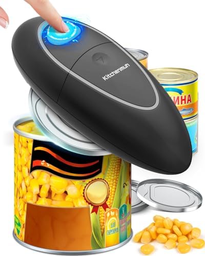 One Touch Electric Can Opener Fits All Can Sizes for Seniors with...