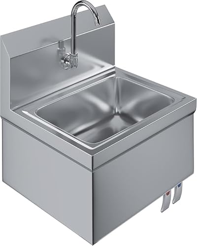 Stainless Steel Wall-Mount Hand Sink with Faucet