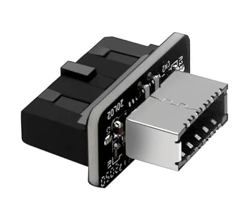 lilila-ree USB 3.2 Gen 1 to USB 3.2 Gen 2 Header Adapter, Type-E Key-A to USB 3.0 20-Pin Internal Header Converter for Front Panel USB-C Ports – 10Gbps Data Transfer, Plug & Play