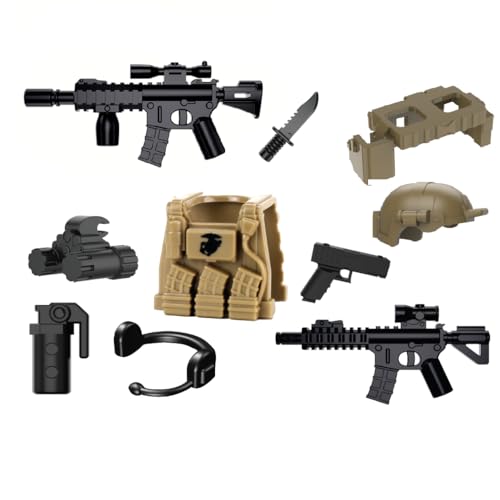 Battle Brick Battle Bag Marine Weapons Pack Compatible with LEGO® Minifigs