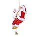 FANDE Santa Climbing Rope, Catena da Arrampicata per Babbo Natale, Babbo Natale Scala Elettrica per Arrampicata, Regali di Capodanno Home Decor Arrampicata Babbo Natale Xmas Ornament