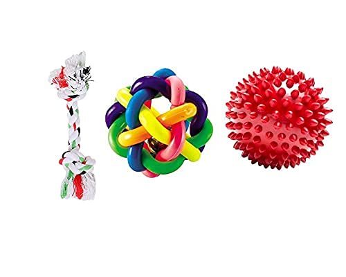 Dog Trust Puppy Toys Dog Toy for Small Dogs 2 Knot Rope Toys | Ring Ball + LED Light Ball Toys, Pack of 3 Combo (Color May Vary) (B09DYXGPYL) Amazon Price History, Amazon Price Tracker