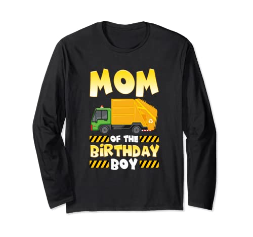 Mom Of The Birthday Boy Garbage Truck Birthday Party Manga Larga
