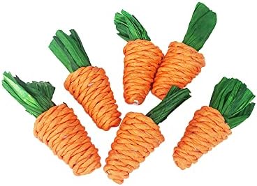 Hamster Rabbit Chew Toy Bite Grind Teeth Toys Corn Carrot Woven Balls for Tooth Cleaning Radish Molar Toys Pet Supplies 1pc Beautiful Design