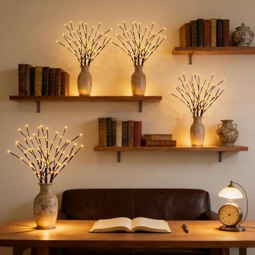 GOESWELL Lighted Willow Branches for Vase Decoration: 3-Pack 36 Inch 96 LED Warm White Twigs, Indoor Home Decor, Wedding Party Centerpiece, Living Room Bedroom Accent Lighting by GOESWELL - Image 9