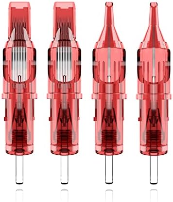 DRAGONDFIRE Tattoo Cartridge Needles # 12 Standard Round Shader 30Pcs with Membrane Safety Cartridges Disposable Tattoo Needle for Tattoo Pen(1205RS)