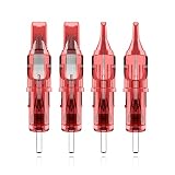 DRAGONDFIRE Tattoo Cartridge Needles # 12 Standard Round Shader 30Pcs with Membrane Safety Cartridge