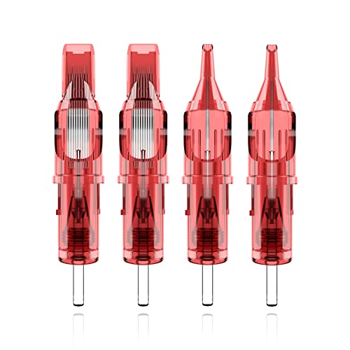 Dragondfire Tattoo Cartridge Needles # 12 Standard Round Shader 30Pcs With Membrane Safety Cartridges Disposable Tattoo Needle For Tattoo Pen(1205Rs) #TOP24