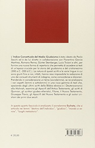 Indice Concettuale Del Medio Giudaismo. Eschata (Vol. 4) - 2