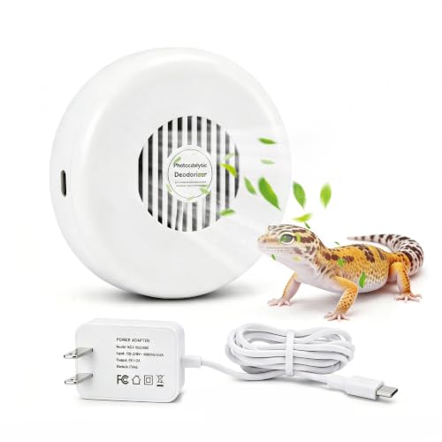 Reptile Odor Eliminator, Photocatalytic Terrarium Deodorizer, Ozone-Free