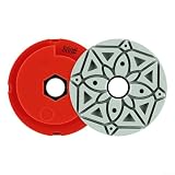 Harz-Schleifscheibe, 125 mm, Schneckenschloss-Polierpads für Marmor-Granit, Metall, Stein für Kantenschleifscheibe und Metall-Fasenschleifscheibe für Abschrägmaschine, Schleifmittel mit hoher Körnung