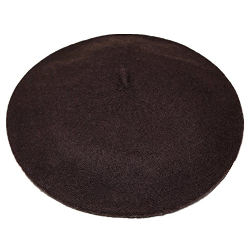 Bonnet femme marron en taille unique au style français classique