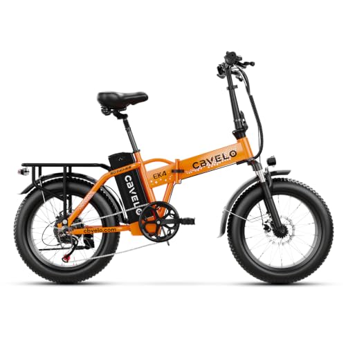 Image of Cybervelo 750W Folding Electric Bike, 48V 960WH Large Removable Battery E-Bike, 30+MPH, 80 Miles Max Range, 20 inch Fat Tire Electric Bike for Adults, Adult Electric Bicycles for Commute
