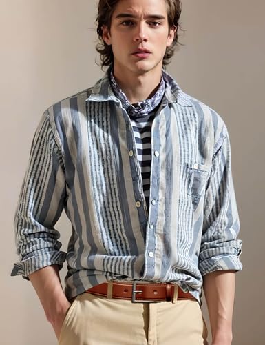 Image of Mens Dress Belt,Mens Leather Belts for Jeans, Belt 1.38 inch Width