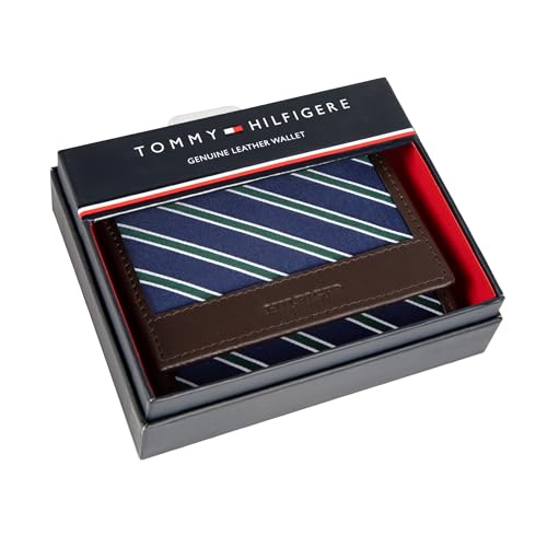 Image of Tommy Hilfiger Men's Tie Fabric Trifold Wallet