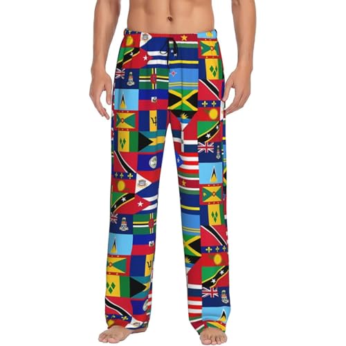 Men's Pajama Pants Lounge Bottoms Lightweight Sleep Pant Soft PJ Bottoms Joggers Sleepwear with Elastic Waistband