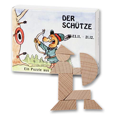 Preisvergleich Produktbild Bartl 102662 Mini-Sternzeichen-Puzzle Schütze - Holzpuzzle aus 9 Teilen