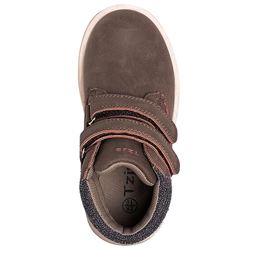 Botas de trabalho para caminhadas infantis TZJS para meninos e meninas, botas de cano curto impermeá