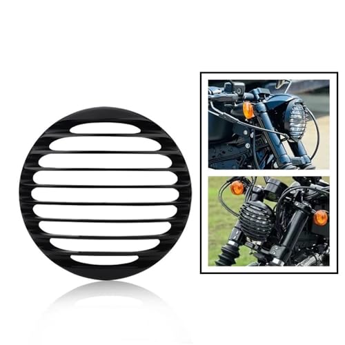 Phare Moto Protégé Grâce à la Grille de Phare 5.75 Pouces Rétro Custom
