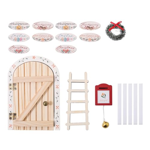 Suministros De Artesanía De Madera De Navidad, Decoración De De Puerta Pequeña Con Guirnalda, Para Sala De Juegos, Salón, Aula, Estante De Mesa, Ventana, Baúl, De Año Nuevo, Vacaciones P