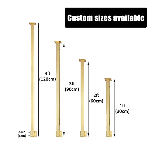 Garde-corps en fer forgé or pour escalier de loft avec kit